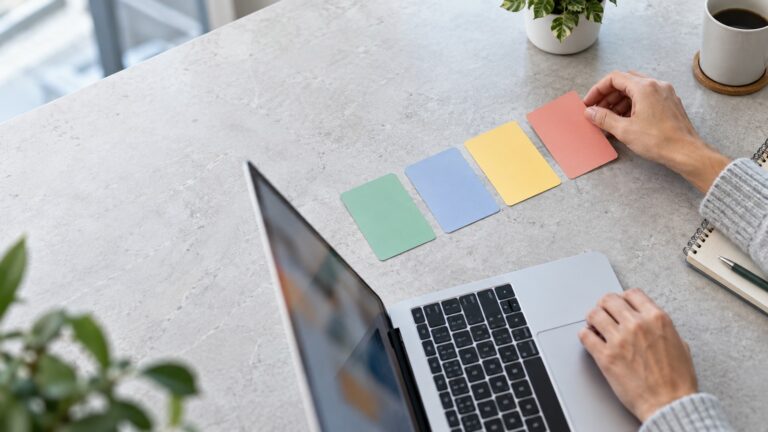 Kéz adatvédelmi opciókat rendez egy laptop mellett